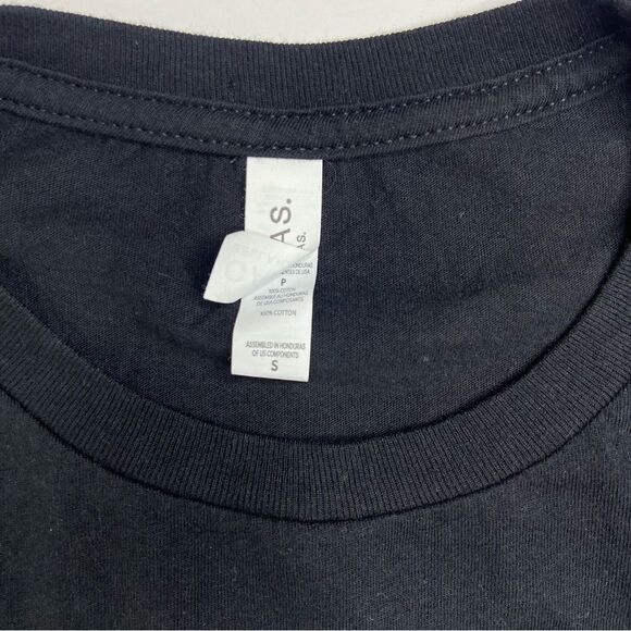 Native in Nashville Cropped Long Sleeve Black Tee Size Small - Picture 3 of 3